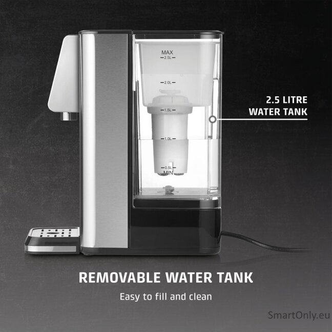 Caso Turbo hot water dispenser | HW 630 | Water Dispenser | 2600 W | 2.5 L | Plastic/Stainless Steel | Black/Stainless Steel 2