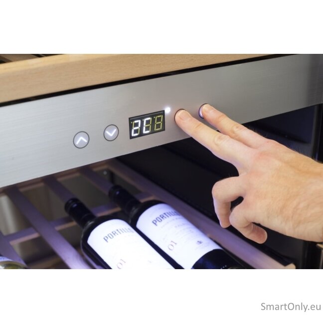 Caso | Wine cooler | WineChef Pro 40 | Energy efficiency class G | Free standing | Bottles capacity Up to 40 bottles | Cooling type Compressor technology | Stainless steel/Black 3 Caso | Wine cooler | WineChef Pro 40 | Energy efficiency class G | Free standing | Bottles capacity Up to 40 bottles | Cooling type Compressor technology | Stainless steel/Black 3