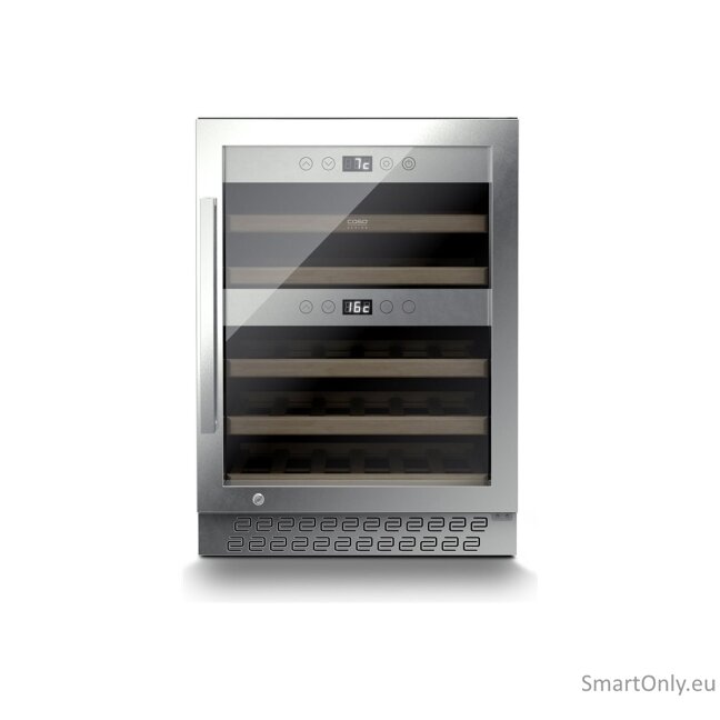Caso | Wine cooler | WineChef Pro 40 | Energy efficiency class G | Free standing | Bottles capacity Up to 40 bottles | Cooling type Compressor technology | Stainless steel/Black 5 Caso | Wine cooler | WineChef Pro 40 | Energy efficiency class G | Free standing | Bottles capacity Up to 40 bottles | Cooling type Compressor technology | Stainless steel/Black 5