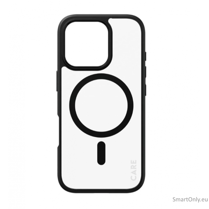 CARE Flagship Case | Back cover | Apple | iPhone 16 PRO | Recycled plastic | Black | MagSafe