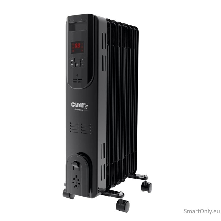 Camry | Oil-Filled Radiator with Remote Control | CR 7812 | Oil Filled Radiator | 1500 W | Number of power levels 3 | Black Camry | Oil-Filled Radiator with Remote Control | CR 7812 | Oil Filled Radiator | 1500 W | Number of power levels 3 | Black