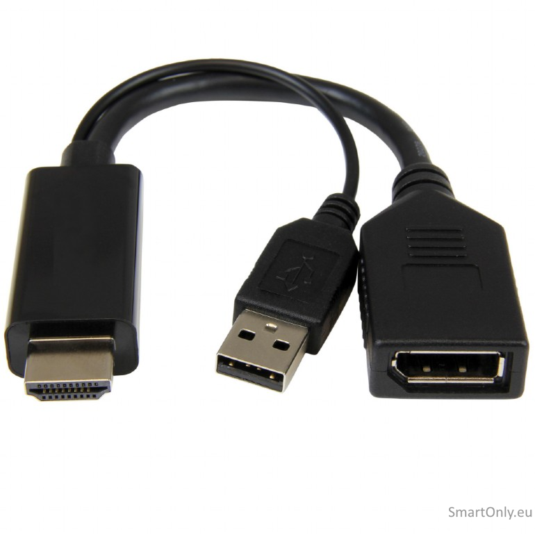 Cablexpert | Active 4K HDMI to DisplayPort Adapter | A-HDMIM-DPF-01 | Black | DisplayPort Female | HDMI Male (Type A) | 0.1 m Cablexpert | Active 4K HDMI to DisplayPort Adapter | A-HDMIM-DPF-01 | Black | DisplayPort Female | HDMI Male (Type A) | 0.1 m