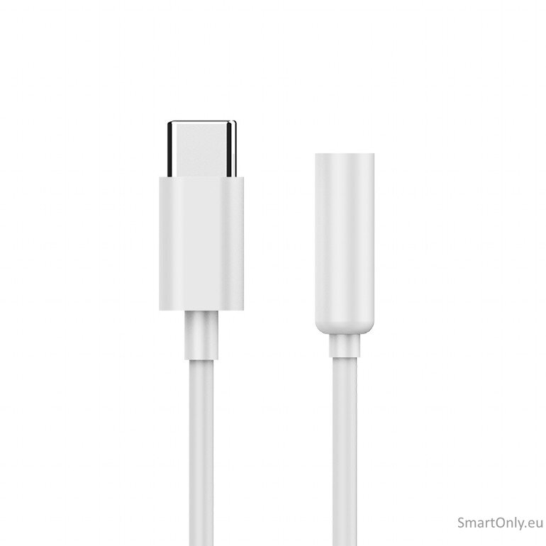 Cablexpert | USB type-C plug to stereo 3.5 mm audio adapter cable, White | A-CM-3.5F-01 1