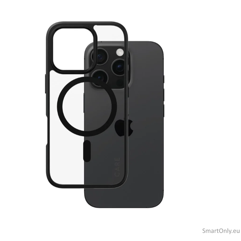 CARE Flagship Case | Back cover | Apple | iPhone 16 PRO | Recycled plastic | Black | MagSafe 1