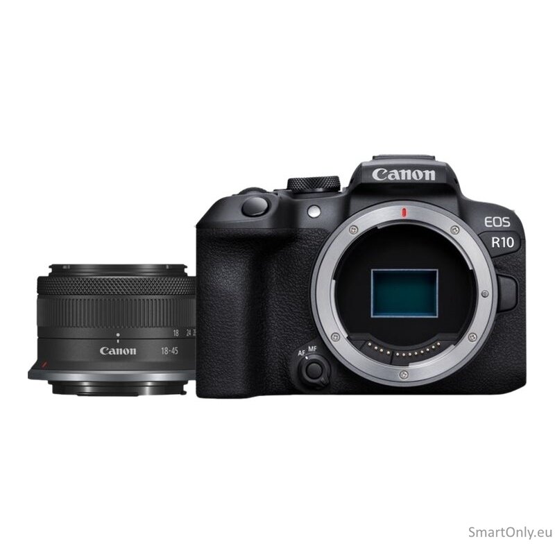 Canon | D.CAM EOS R10 RF-S 18-45 IS STM EU26 | Megapixel 24.2 MP | Image stabilizer | ISO sensitivity (max) 32000 | Wi-Fi | Video recording | Manual | CMOS | Black 7 Canon | D.CAM EOS R10 RF-S 18-45 IS STM EU26 | Megapixel 24.2 MP | Image stabilizer | ISO sensitivity (max) 32000 | Wi-Fi | Video recording | Manual | CMOS | Black 7