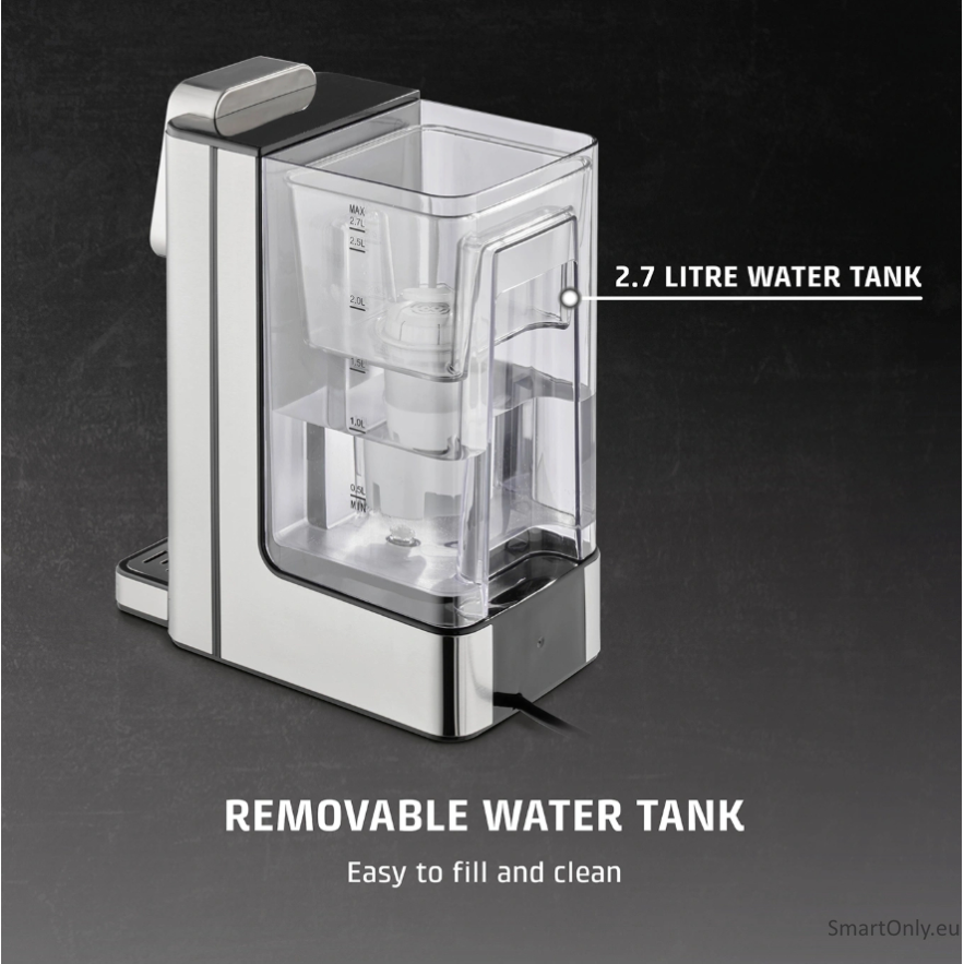 Caso HW 666 Inox | Turbo Hot Water Dispenser | Electric | 2200-2600 W | 2.7 L | Plastic/Stainless Steel | Stainless steel/Black 6 Caso HW 666 Inox | Turbo Hot Water Dispenser | Electric | 2200-2600 W | 2.7 L | Plastic/Stainless Steel | Stainless steel/Black 6