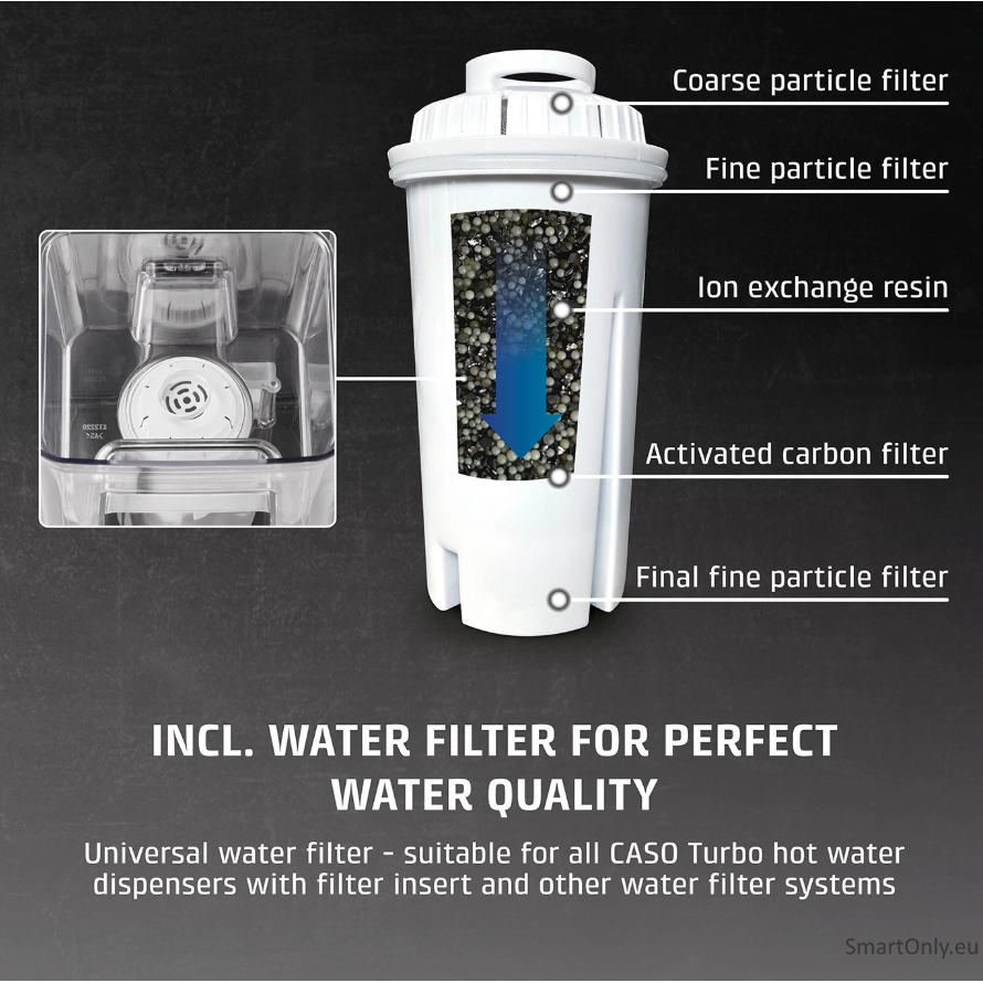 Caso HW 666 Inox | Turbo Hot Water Dispenser | Electric | 2200-2600 W | 2.7 L | Plastic/Stainless Steel | Stainless steel/Black 7 Caso HW 666 Inox | Turbo Hot Water Dispenser | Electric | 2200-2600 W | 2.7 L | Plastic/Stainless Steel | Stainless steel/Black 7