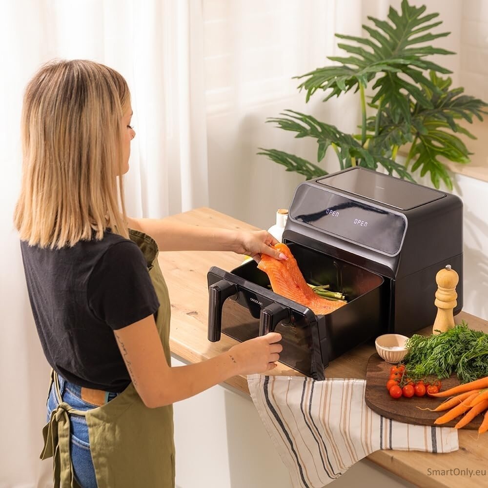 Cecotec Double hot air fryer | Cecofry Advance 9000 Window | Power 2200 W | Capacity 9 L | Black 5 Cecotec Double hot air fryer | Cecofry Advance 9000 Window | Power 2200 W | Capacity 9 L | Black 5