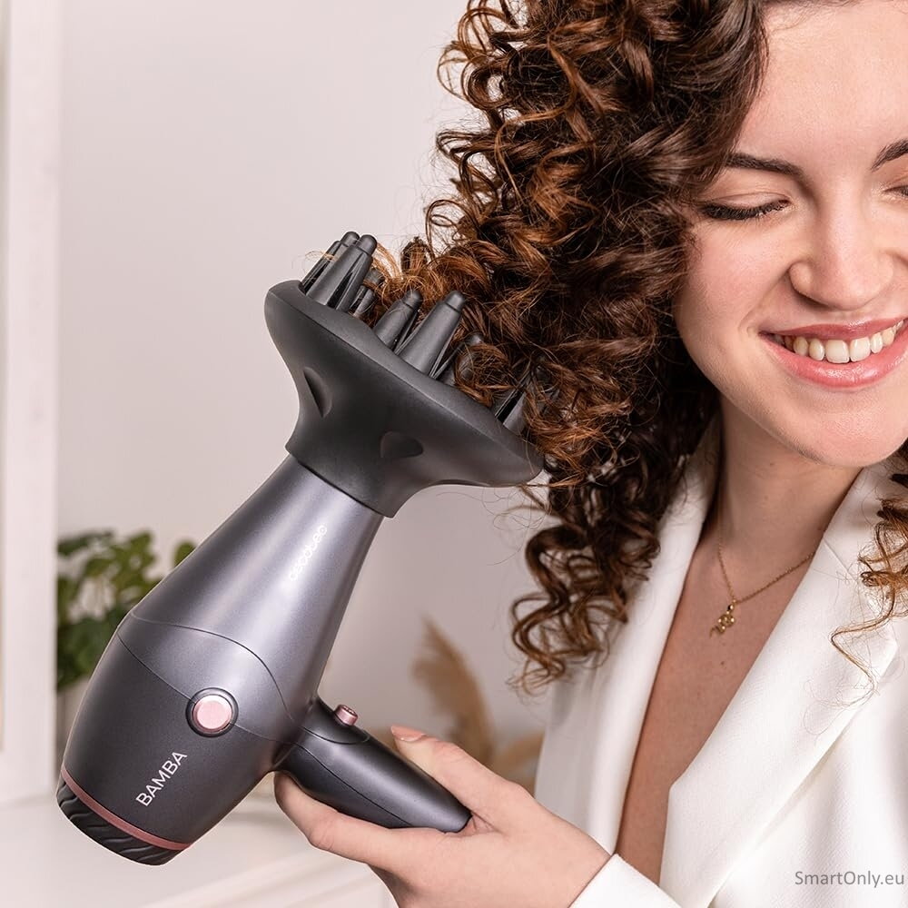 Cecotec Hair dryer | IoniCare Harmony | 2600 W | Number of temperature settings 3 | Ionic function | Grey | Diffuser nozzle 1