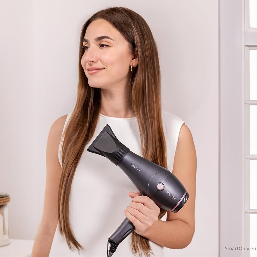 Cecotec Hair dryer | IoniCare Harmony | 2600 W | Number of temperature settings 3 | Ionic function | Grey | Diffuser nozzle 3