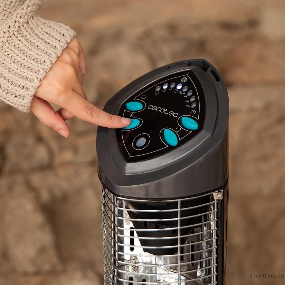 Cecotec ReadyWarm 1000 Power Tower | Halogen Heater | 1000 W | Number of power levels 2 | Black | IP55 3