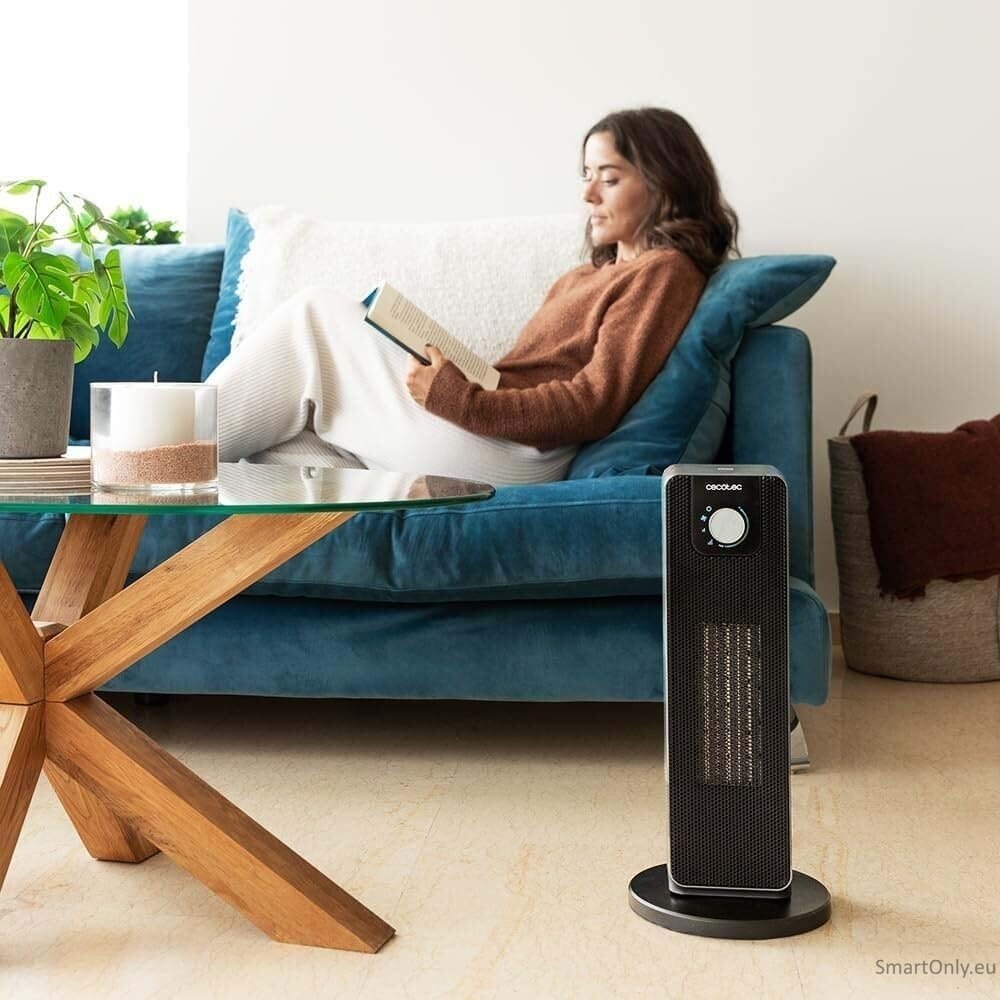 Cecotec ReadyWarm 2000 Max Ceramic Rotate | Ceramic Heater | 2000 W | Number of power levels 3 | Suitable for rooms up to 20 m² | Black 1