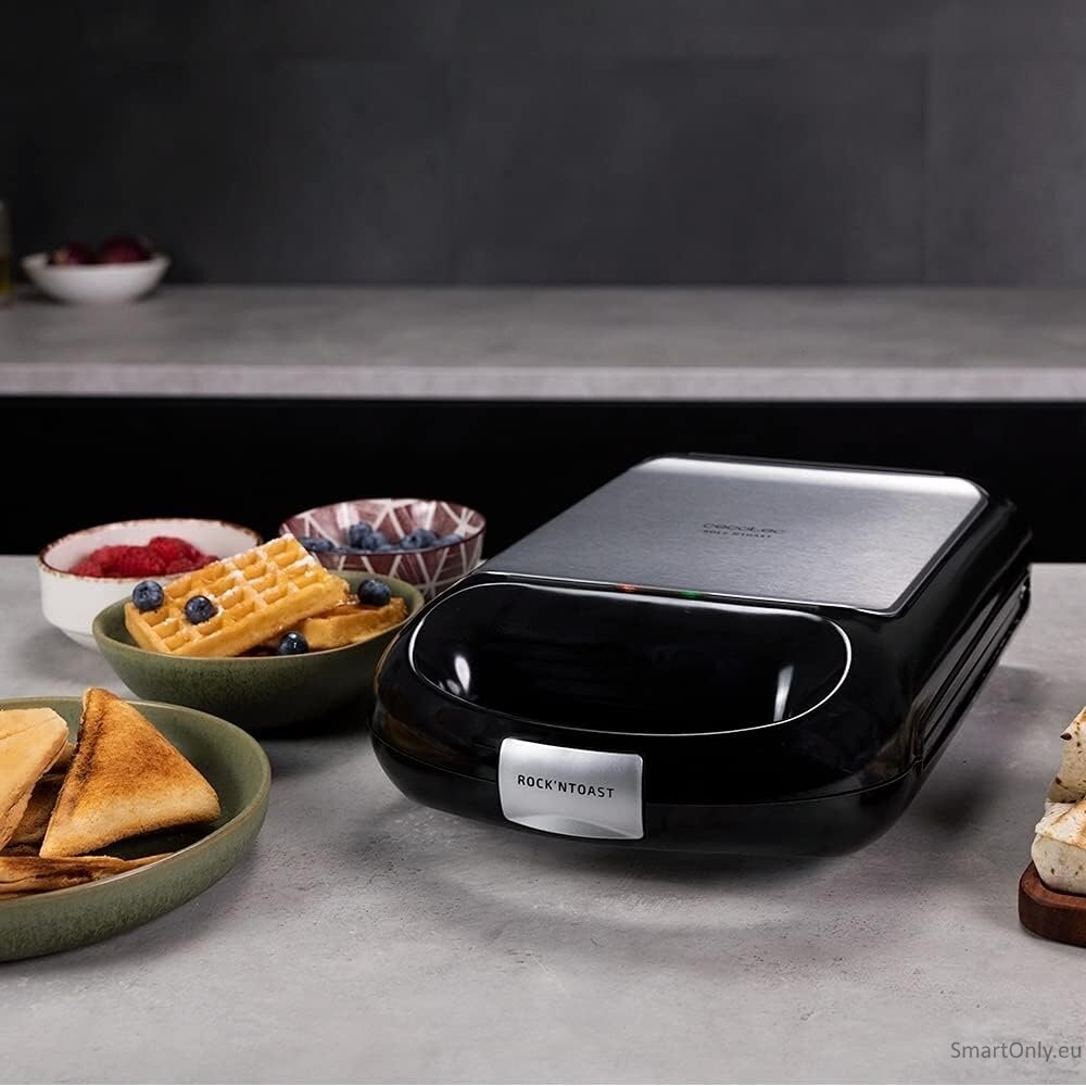 Cecotec Sandwich Maker | Rock'nToast Family 3in1 | 1500 W | Number of plates 3 | Black 5