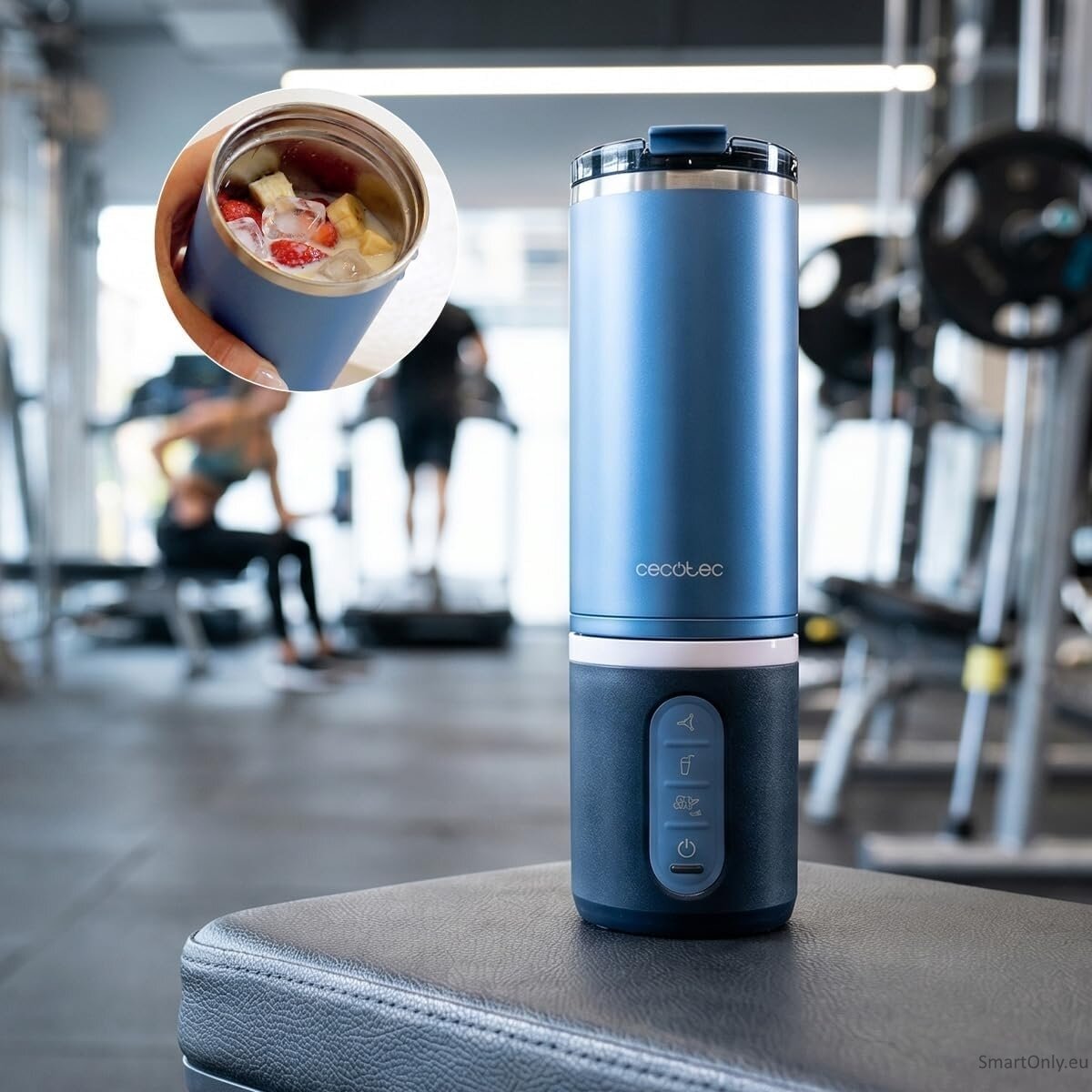 Cecotec Blender | Power Titanium Shake2Go | Portable | 180 W | Jar material BPA-free | Jar capacity 0.6 L | Dark Steel 3