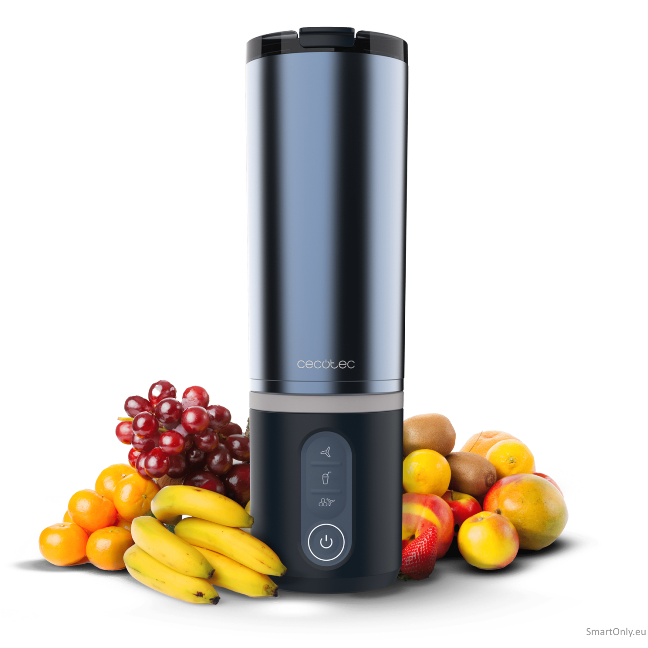 Cecotec Blender | Power Titanium Shake2Go | Portable | 180 W | Jar material BPA-free | Jar capacity 0.6 L | Dark Steel 1 Cecotec Blender | Power Titanium Shake2Go | Portable | 180 W | Jar material BPA-free | Jar capacity 0.6 L | Dark Steel 1
