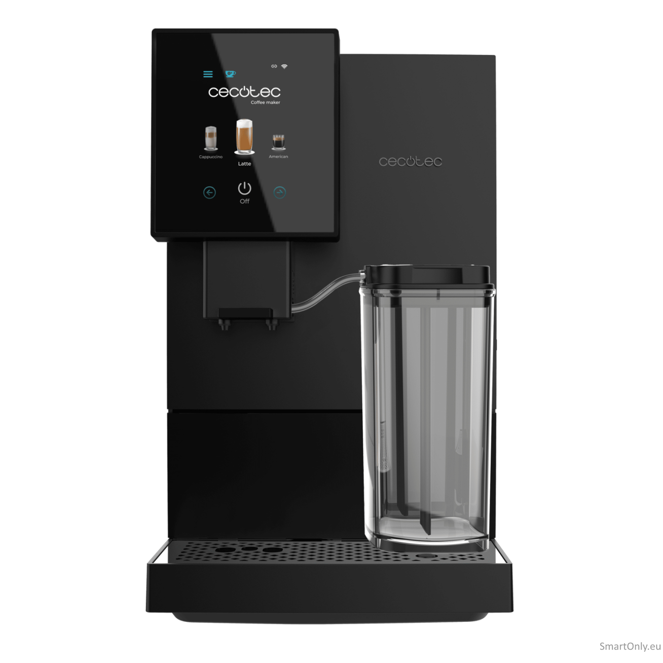 Cecotec Coffee Maker | Cremmaet Compactccino Connected | Pump pressure 19 bar | Built-in milk frother | Super-automatic | Black Cecotec Coffee Maker | Cremmaet Compactccino Connected | Pump pressure 19 bar | Built-in milk frother | Super-automatic | Black