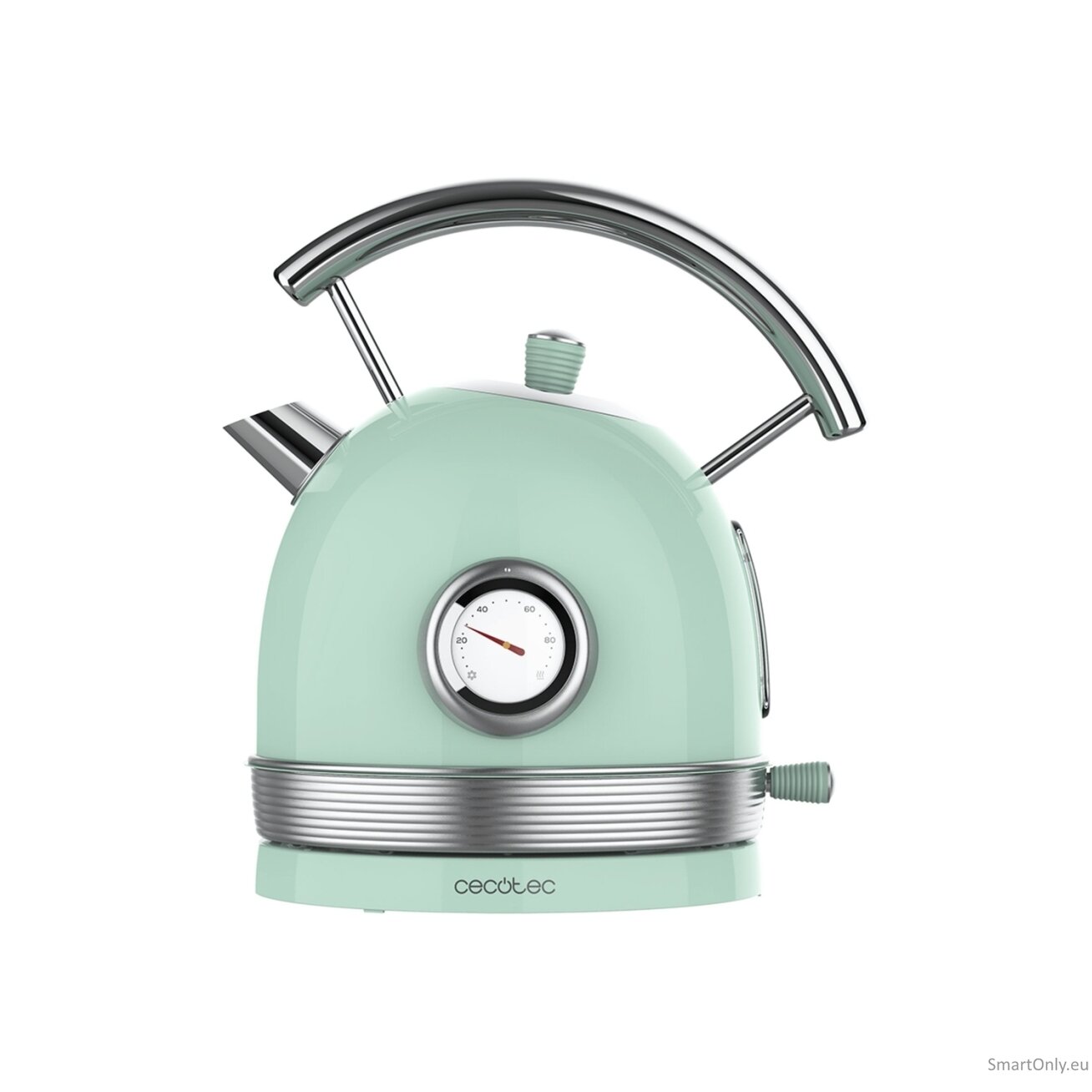 Cecotec Kettle | ThermoSense 420 Vintage | 2200 W | Electric | 1.8 L | Stainless steel | 360° rotational base | Light Green Cecotec Kettle | ThermoSense 420 Vintage | 2200 W | Electric | 1.8 L | Stainless steel | 360° rotational base | Light Green
