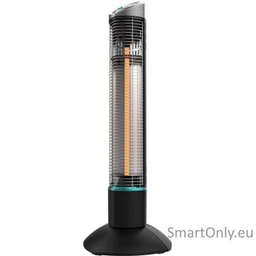 Cecotec ReadyWarm 1000 Power Tower | Halogen Heater | 1000 W | Number of power levels 2 | Black | IP55