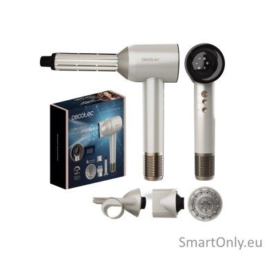Cecotec Hair dryer | DryGlam Waves Champagne | 1600 W | Number of temperature settings 3 | Ionic function | Champagne | Diffuser nozzle Cecotec Hair dryer | DryGlam Waves Champagne | 1600 W | Number of temperature settings 3 | Ionic function | Champagne | Diffuser nozzle