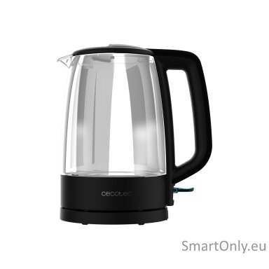 Cecotec Kettle | ThermoSense 320 Clear | 2200 W | Electric | 1.7 L | Glass | 360° rotational base | Black/Transparent Cecotec Kettle | ThermoSense 320 Clear | 2200 W | Electric | 1.7 L | Glass | 360° rotational base | Black/Transparent
