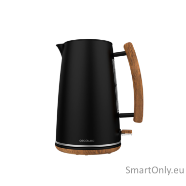 Cecotec Kettle | ThermoSense 400 | Electric | 3000 W | 1.7 L | Stainless steel/BPA | 360° rotational base | Black Woody