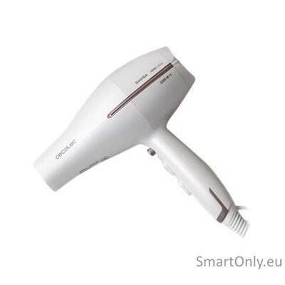 Cecotec Hair Dryer | IoniCare 5300 Maxi Aura | 2200 W | Number of temperature settings 3 | Ionic function | Diffuser nozzle | White 8 Cecotec Hair Dryer | IoniCare 5300 Maxi Aura | 2200 W | Number of temperature settings 3 | Ionic function | Diffuser nozzle | White 8