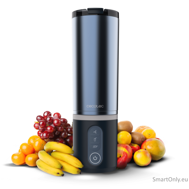 Cecotec Blender | Power Titanium Shake2Go | Portable | 180 W | Jar material BPA-free | Jar capacity 0.6 L | Dark Steel 1 Cecotec Blender | Power Titanium Shake2Go | Portable | 180 W | Jar material BPA-free | Jar capacity 0.6 L | Dark Steel 1