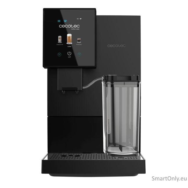 Cecotec Coffee Maker | Cremmaet Compactccino Connected | Pump pressure 19 bar | Built-in milk frother | Super-automatic | Black Cecotec Coffee Maker | Cremmaet Compactccino Connected | Pump pressure 19 bar | Built-in milk frother | Super-automatic | Black