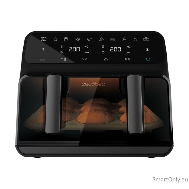 Cecotec Double hot air fryer | Cecofry Advance 9000 Window | Power 2200 W | Capacity 9 L | Black Cecotec Double hot air fryer | Cecofry Advance 9000 Window | Power 2200 W | Capacity 9 L | Black