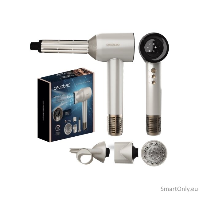 Cecotec Hair dryer | DryGlam Waves Champagne | 1600 W | Number of temperature settings 3 | Ionic function | Champagne | Diffuser nozzle Cecotec Hair dryer | DryGlam Waves Champagne | 1600 W | Number of temperature settings 3 | Ionic function | Champagne | Diffuser nozzle