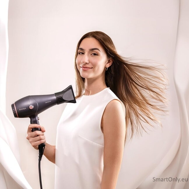 Cecotec Hair dryer | IoniCare Harmony | 2600 W | Number of temperature settings 3 | Ionic function | Grey | Diffuser nozzle 2