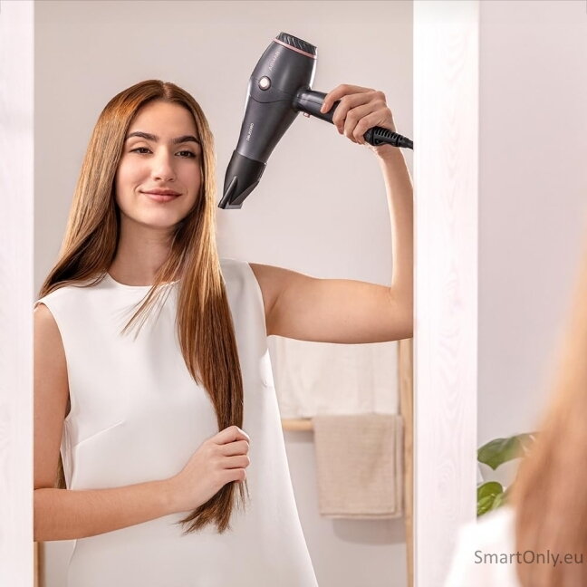 Cecotec Hair dryer | IoniCare Harmony | 2600 W | Number of temperature settings 3 | Ionic function | Grey | Diffuser nozzle 4 Cecotec Hair dryer | IoniCare Harmony | 2600 W | Number of temperature settings 3 | Ionic function | Grey | Diffuser nozzle 4