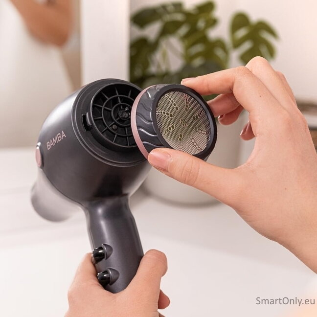 Cecotec Hair dryer | IoniCare Harmony | 2600 W | Number of temperature settings 3 | Ionic function | Grey | Diffuser nozzle 6 Cecotec Hair dryer | IoniCare Harmony | 2600 W | Number of temperature settings 3 | Ionic function | Grey | Diffuser nozzle 6