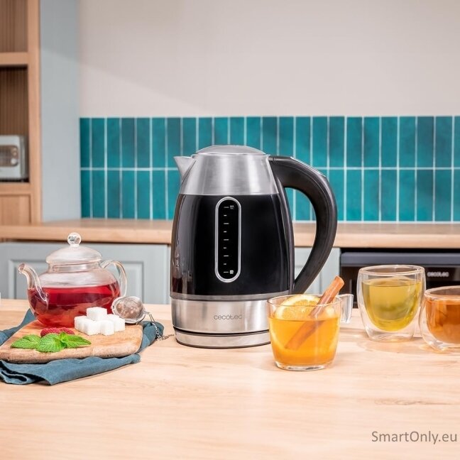 Cecotec Kettle | Thermosense 400 VisionLight | Electric | 2200 W | 1.7 L | Stainless steel | 360° rotational base | Black/Stainless steel 4 Cecotec Kettle | Thermosense 400 VisionLight | Electric | 2200 W | 1.7 L | Stainless steel | 360° rotational base | Black/Stainless steel 4