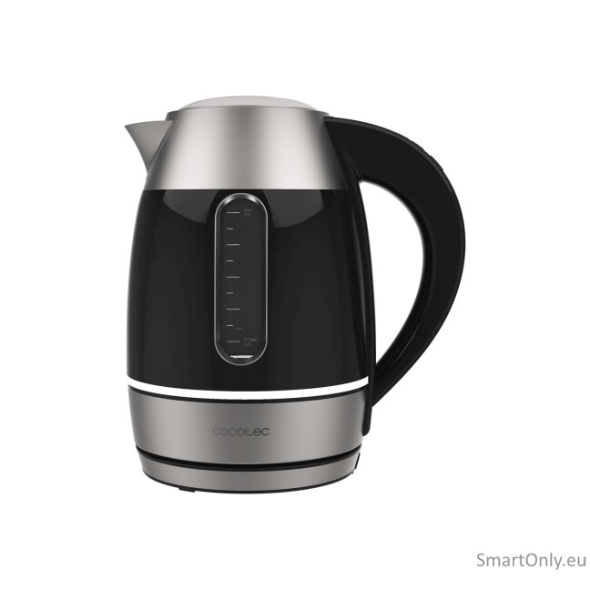 Cecotec Kettle | Thermosense 400 VisionLight | Electric | 2200 W | 1.7 L | Stainless steel | 360° rotational base | Black/Stainless steel 5