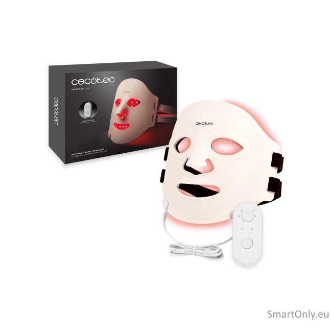 Cecotec LED Facial Mask | FaceCare LÜM | Beige 1 Cecotec LED Facial Mask | FaceCare LÜM | Beige 1