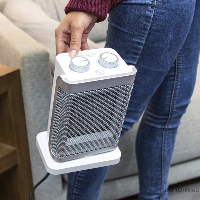 Cecotec | Ready Warm 6100 Ceramic Rotate | Ceramic Heater | 1500 W | Number of power levels 3 | Suitable for rooms up to 35-40 m³ | Suitable for rooms up to Up to 15 m² | White 1 Cecotec | Ready Warm 6100 Ceramic Rotate | Ceramic Heater | 1500 W | Number of power levels 3 | Suitable for rooms up to 35-40 m³ | Suitable for rooms up to Up to 15 m² | White 1