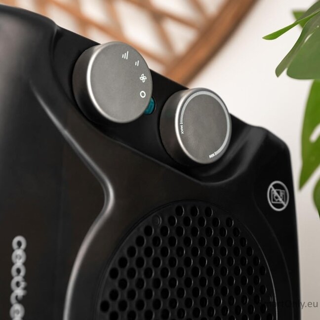 Cecotec ReadyWarm 2000 Max Dual Black | Fan heater | 2000 W | Number of power levels 3 | Suitable for rooms up to 20 m² | Black 4 Cecotec ReadyWarm 2000 Max Dual Black | Fan heater | 2000 W | Number of power levels 3 | Suitable for rooms up to 20 m² | Black 4