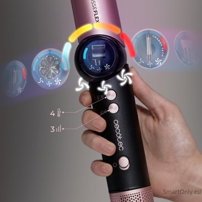 Cecotec Styling Brush | AirGlam 14in1 Flex Black | Ion conditioning | Barrel diameter 32 mm/35 mm | 1400 W | Black 2