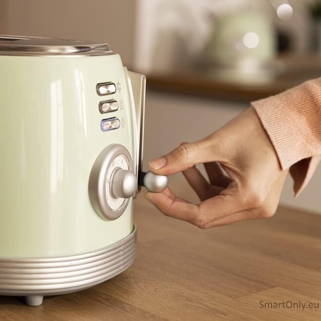 Cecotec Toaster | Toast&Taste 800 Vintage | Power 850 W | Number of slots 2 | Housing material Stainless steel | Light Green 1 Cecotec Toaster | Toast&Taste 800 Vintage | Power 850 W | Number of slots 2 | Housing material Stainless steel | Light Green 1