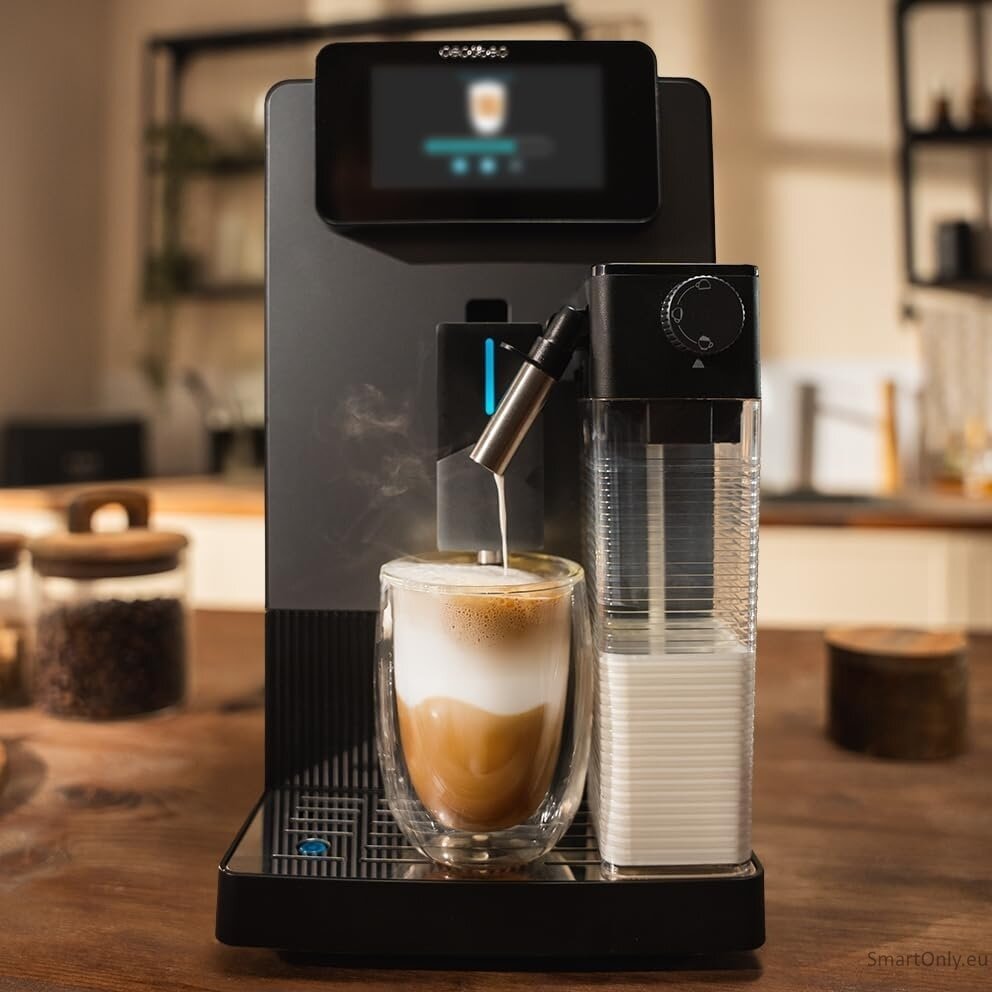 Cecotec Coffee machine | Cremmaet Latte Touch | Pump pressure 19 bar | Built-in milk frother | Super-automatic | Black | 1500 W 3
