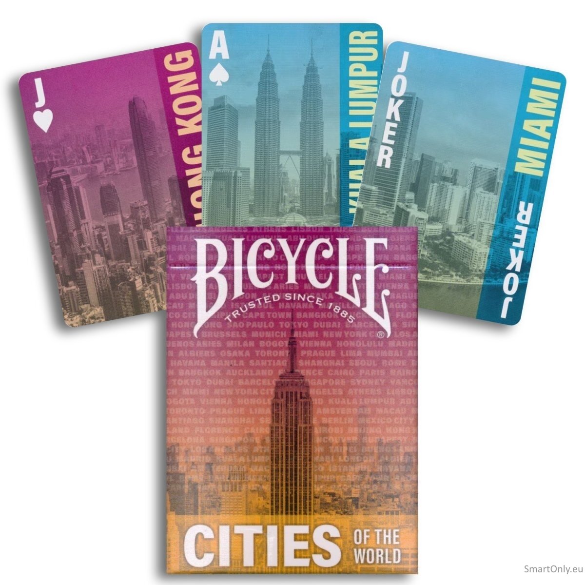 Cities of the World žaidimo kortos Bicycle Cities of the World žaidimo kortos Bicycle