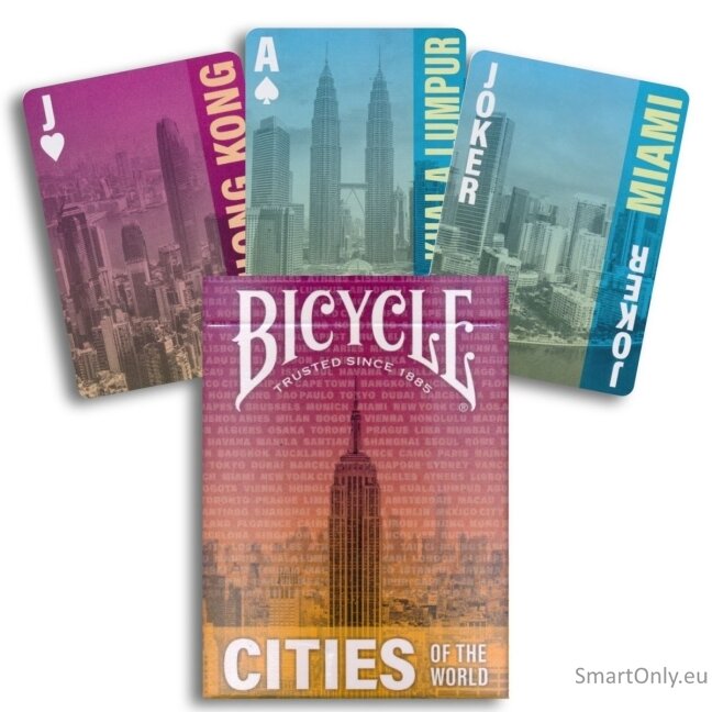 Cities of the World žaidimo kortos Bicycle