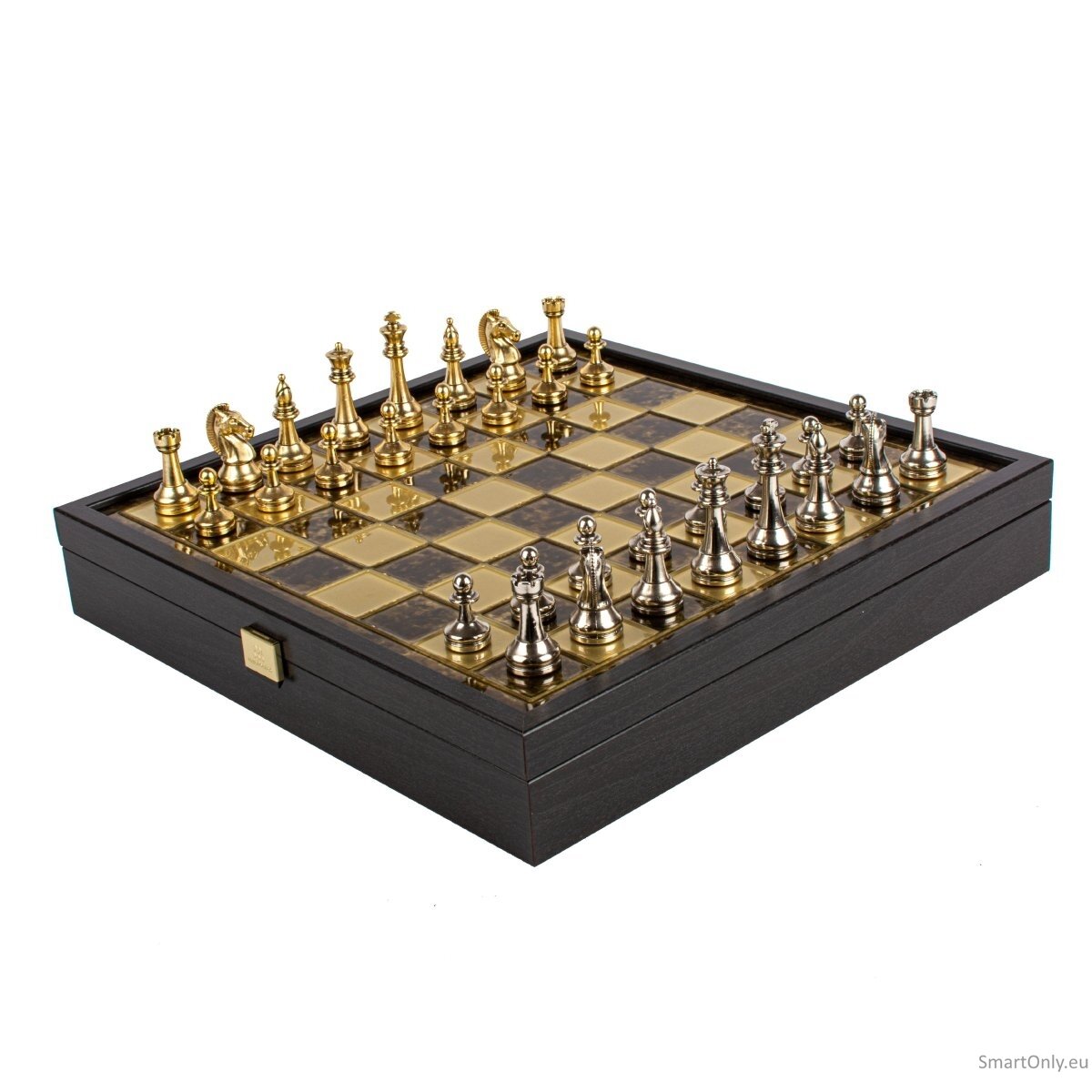 „Classic Metal Staunton“ metalinių šachmatų rinkinys su 34cm lenta ant dėžės Manopoulos „Classic Metal Staunton“ metalinių šachmatų rinkinys su 34cm lenta ant dėžės Manopoulos