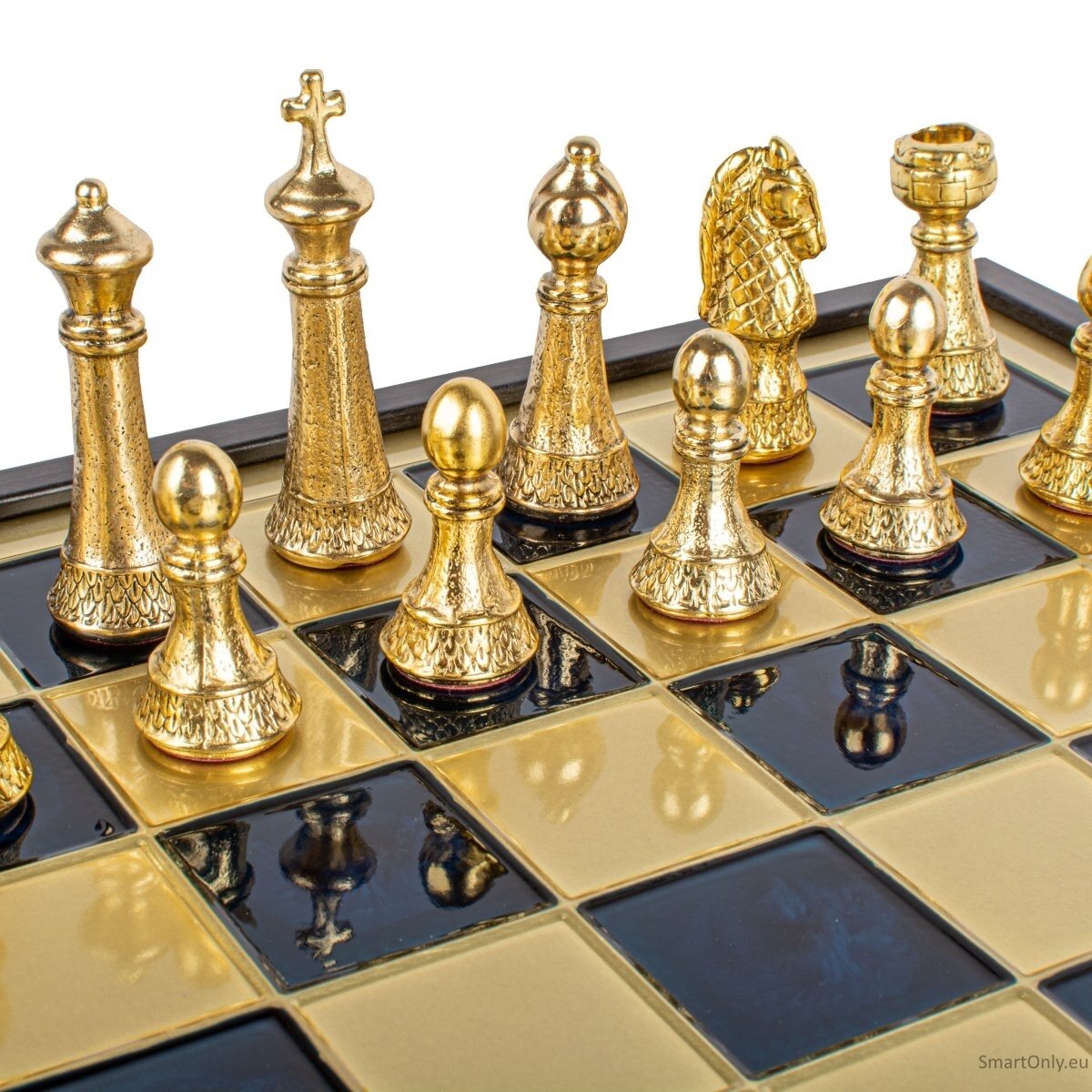 Classic Metal Staunton metal chess set with a 41cm board Manopoulos 1 Classic Metal Staunton metal chess set with a 41cm board Manopoulos 1