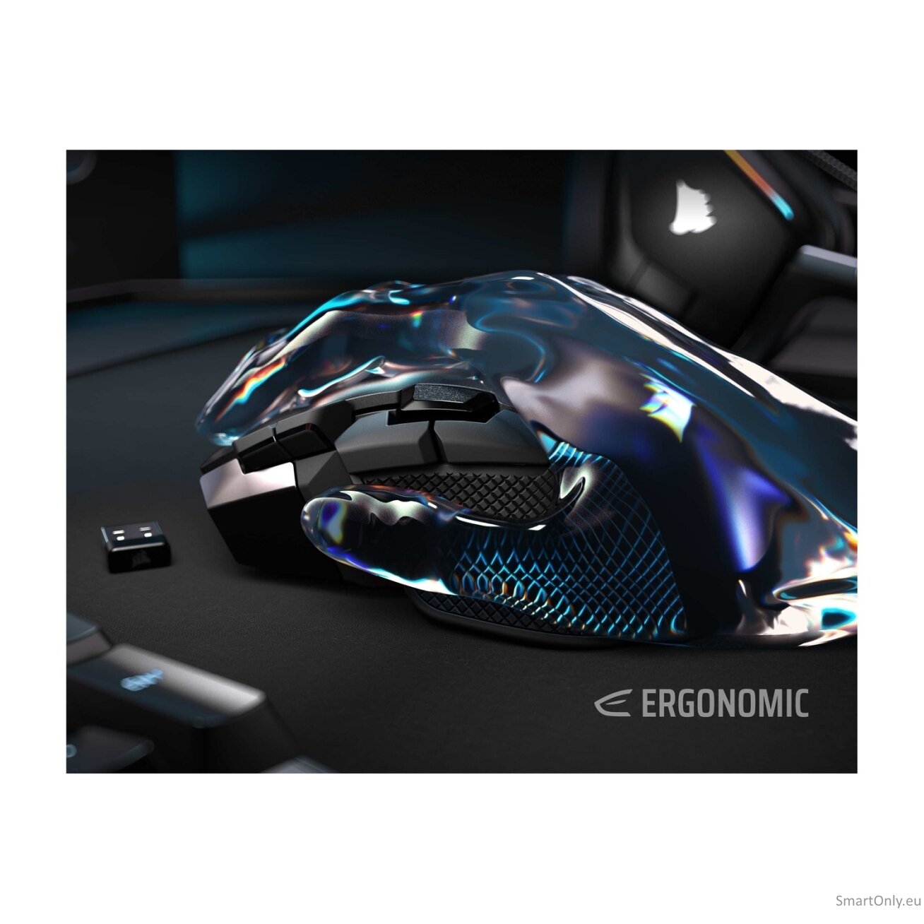 Corsair IRONCLAW SE | Gaming Mouse | Wireless/Wired | 2.4GHz, Bluetooth, USB-C | Black 12