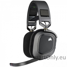 Corsair Gaming Headset RGB HS80  Built-in microphone, Carbon, Wireless, Over-Ear, Wireless