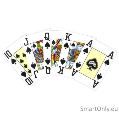 Copag 4 Corner Jumbo pokerio kortos baltoje dėžutėje (mėlynos)
