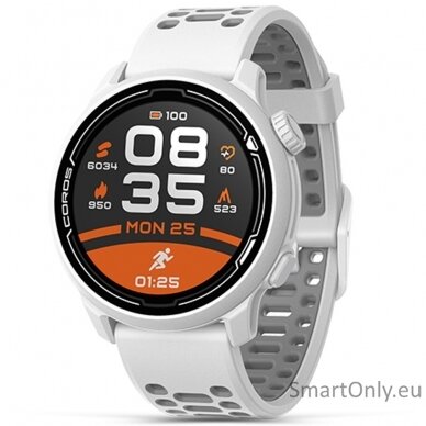 Coros PACE 2 Premium GPS Sport Watch White w/ Silicone Band