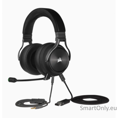 Corsair High-Fidelity Gaming Headset VIRTUOSO RGB WIRELESS XT Built-in microphone, Over-Ear, Black 7